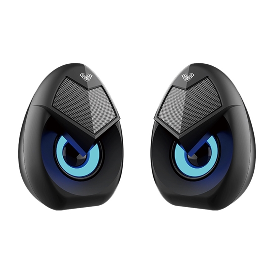 Picture of Aula N-69 Stilīgas Kompaktas Datora / Poratīvā 2.0 10W Stereo Skaļruņi 3.5mm + USB RGB + Pults Melni