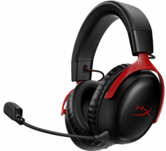 Picture of HEADSET HYPERX CLOUD III WRL/BLACK/RED 77Z46AA HYPERX
