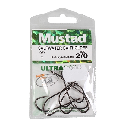 Picture of Āķi Mustad Long Baitholder 7gab. BN #2/0