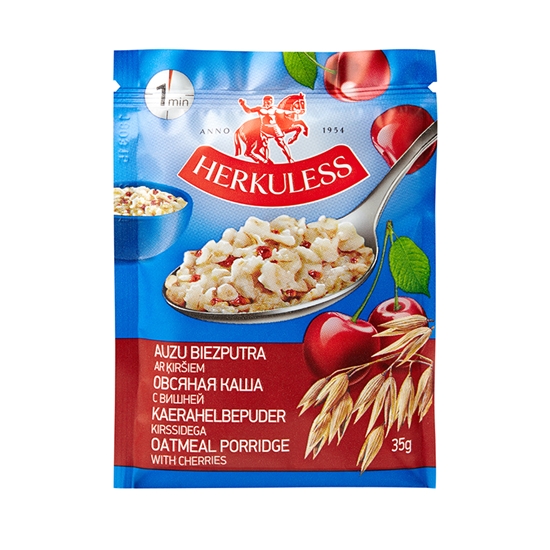 Picture of Ātri pagatavojamās putras HERKULESS ar ķiršu gabaliņiem, 35 g