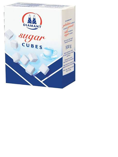 Изображение Baltais cukurs kubiņos DIAMANT, 500g