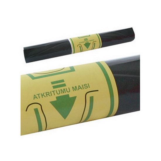 Picture of Atkritumu maisi BALTPLASTA, tilpums 250 L, 10 gab., 35 mkr, melni, LDPE, 100 x 115 cm