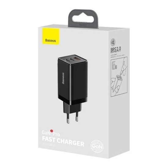 Picture of Baseus GaN3 Travel Wall Charger 65W with Type C cable 1m