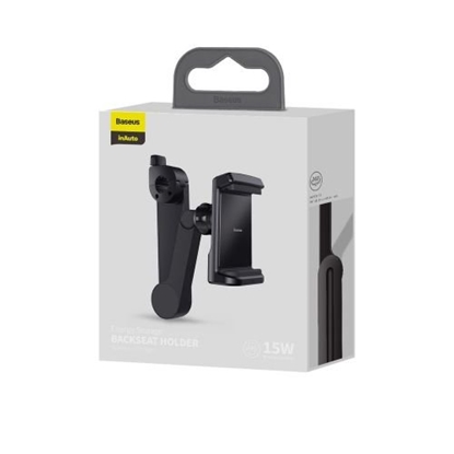 Attēls no Baseus Phone Car Mount + Wireless Charger for Backseat 15W
