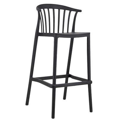 Attēls no Bāra krēsls LECE 46.5x47xH103cm melns
