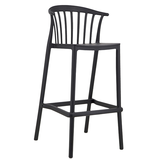 Изображение Bāra krēsls LECE 46.5x47xH103cm melns