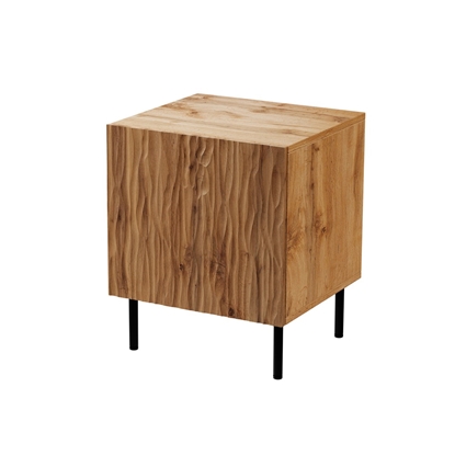 Изображение Bedside table 2 pcs. JUNGLE 53.5x40.5x44 oak wotant + black legs