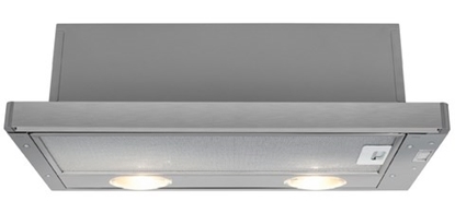 Attēls no Beko HNT61210X cooker hood 280 m³/h Semi built-in (pull out) Stainless steel