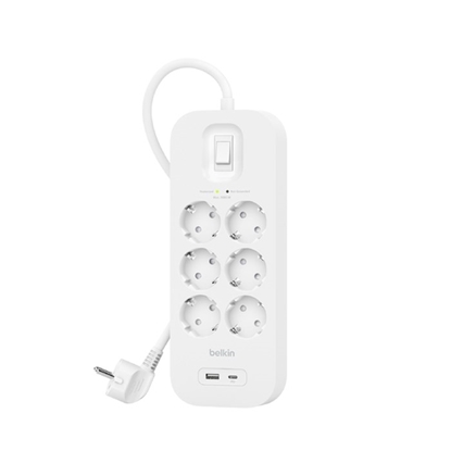 Picture of Belkin Connect White 6 AC outlet(s) 2 m