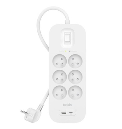 Picture of Belkin Connect White 6 AC outlet(s) 2 m