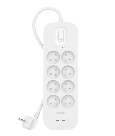 Изображение Belkin Connect White 8 AC outlet(s) 2 m