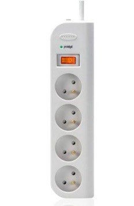 Picture of Belkin F9E400FR1M surge protector White 4 AC outlet(s) 230 V 1 m
