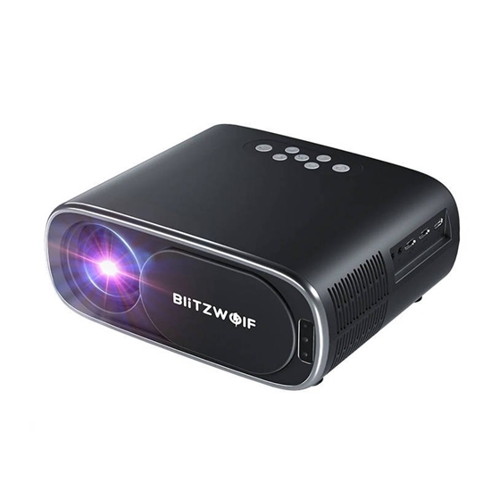 Изображение Projektor Blitzwolf Rzutnik / Projektor LED BlitzWolf BW-V4 1080p, Wi-Fi + Bluetooth (czarny)