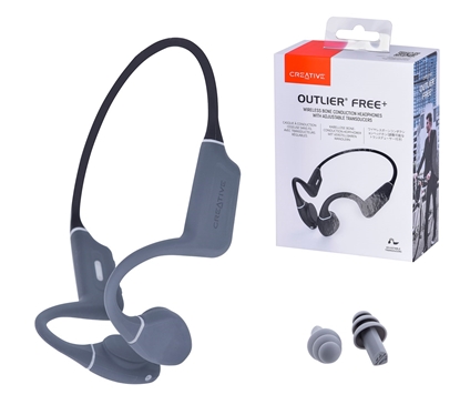 Attēls no Bone conduction headphones CREATIVE OUTLIER FREE+ wireless, waterproof Black