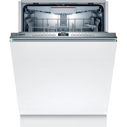 Изображение Built-in | Dishwasher | SBH4HVX37E | Width 59.8 cm | Number of place settings 13 | Number of programs 6 | Energy efficiency class E | Display | AquaStop function | White | Height 86.5 cm