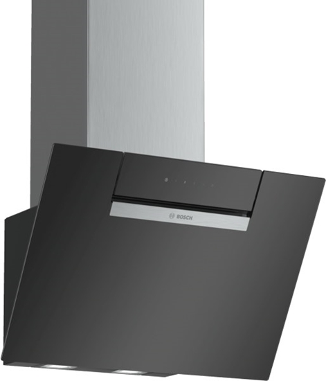 Picture of Bosch Serie 2 DWK67EM60 cooker hood Wall-mounted Black 399 m³/h