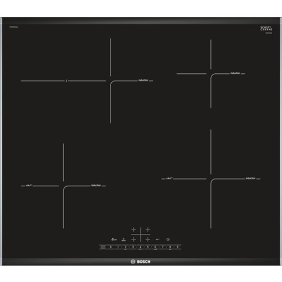 Picture of Bosch Serie 6 PIF675FC1E hob Black, Stainless steel Built-in Zone induction hob 4 zone(s)