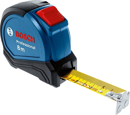Attēls no Bosch 1 600 A01 V3S tape measure 8 m Black, Blue, Red