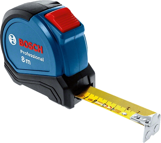 Изображение Bosch 1 600 A01 V3S tape measure 8 m Black, Blue, Red