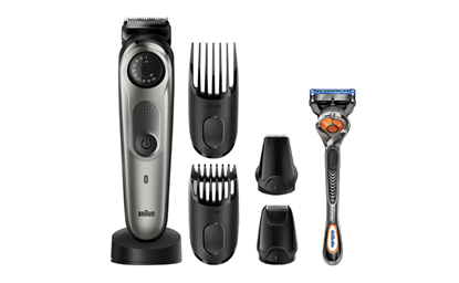 Picture of Braun | Beard Trimmer | BT7940 | Cordless | Number of length steps 39 | Silver/Black