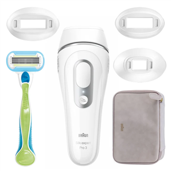Picture of Braun | PL3233 Silk-expert Pro 3 IPL | Epilator | Bulb lifetime (flashes) 300.000 | Number of power levels 3 | White/Silver