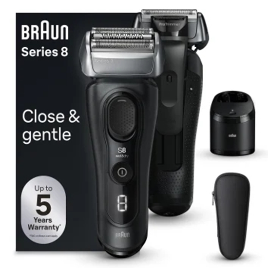Picture of Braun Series 8 8560cc Wet & Dry Foil shaver Trimmer Black