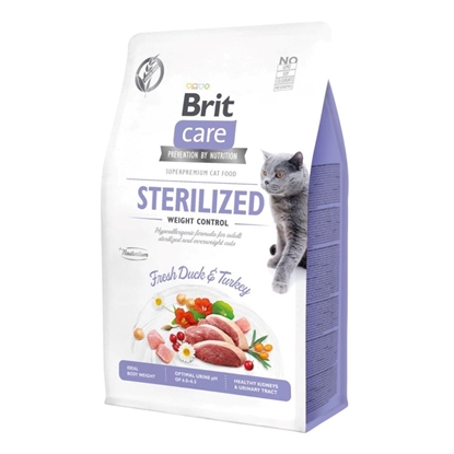 Attēls no BRIT Care Sterilized Weight Control - dry cat food - 7 kg