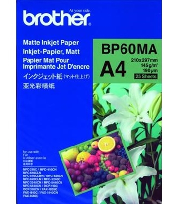 Picture of Brother BP60MA Inkjet Paper printing paper A4 (210x297 mm) Matte 25 sheets White