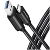 Picture of BUCM3-AM10AB Kabel USB-C - USB-A 3.2 Gen 1, 1m, 3A, ALU, oplot, Czarny