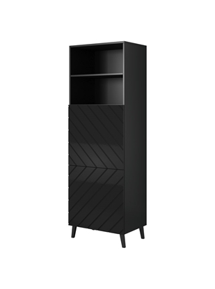 Picture of Cabinet ABETO 60x40x176.5 cm gloss black/black