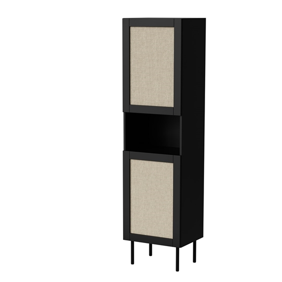 Picture of Cabinet JUTA 50x39.5x190 black + linol calabria