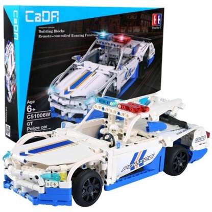 Attēls no CaDa C51006W R/C Police Toy Car Collapsible constructor set 430 parts