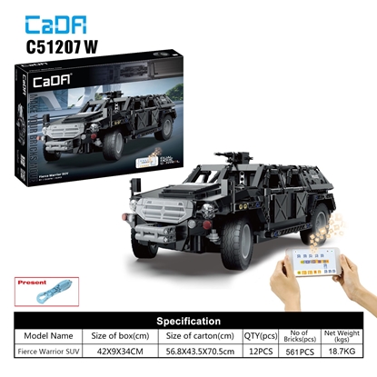 Picture of CaDa C51207W R/C SUV Toy Car Collapsible constructor set 581 Parts