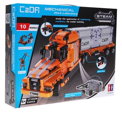 Attēls no CaDa C71002W R/C Port Engineer Toy Car Collapsible constructor set 634 parts