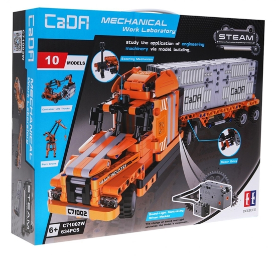 Изображение CaDa C71002W R/C Port Engineer Toy Car Collapsible constructor set 634 parts