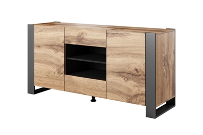Attēls no Cama chest of drawers WOOD wotan oak/antracite