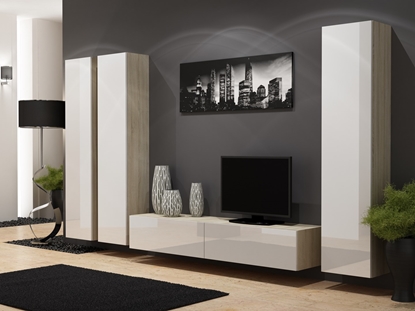 Attēls no Cama Living room cabinet set VIGO 1 black/sonoma gloss