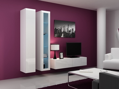 Изображение Cama Living room cabinet set VIGO 10 white/white gloss