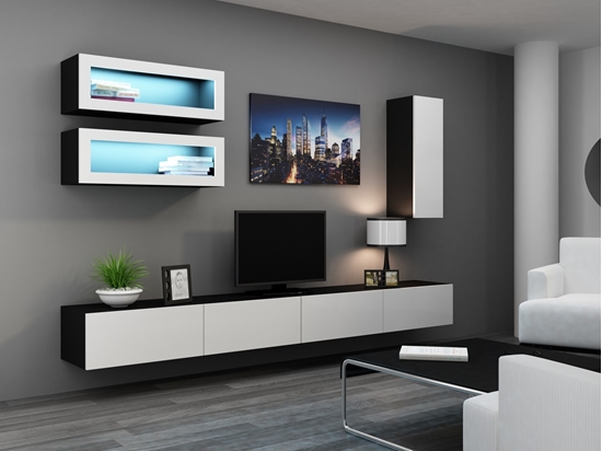 Picture of Cama Living room cabinet set VIGO 11 black/white gloss