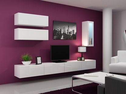 Изображение Cama Living room cabinet set VIGO 12 white/white gloss