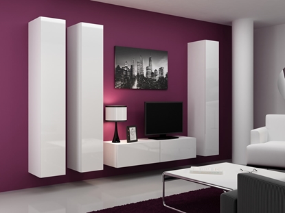 Изображение Cama Living room cabinet set VIGO 14 white/white gloss