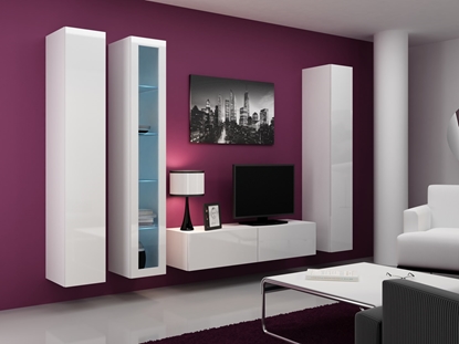 Picture of Cama Living room cabinet set VIGO 15 white/white gloss