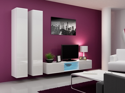 Picture of Cama Living room cabinet set VIGO 19 white/white gloss