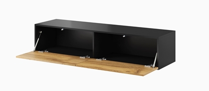 Picture of Cama living room cabinet set VIGO 22 black/wotan oak