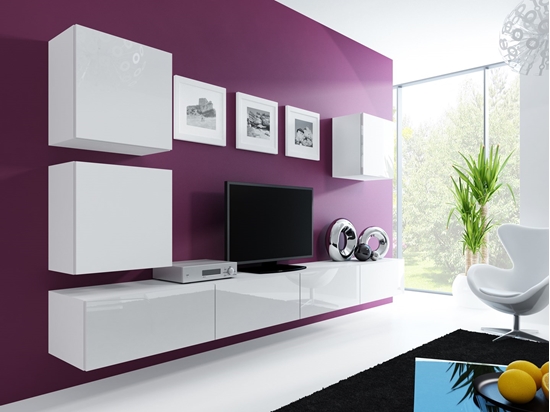 Изображение Cama Living room cabinet set VIGO 22 white/white gloss