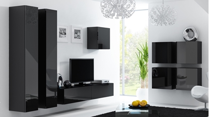 Picture of Cama Living room cabinet set VIGO 24 black/black gloss