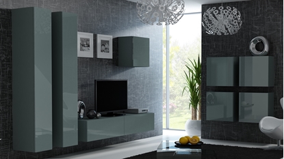 Picture of Cama Living room cabinet set VIGO 24 grey/grey gloss