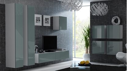 Picture of Cama Living room cabinet set VIGO 24 white/grey gloss