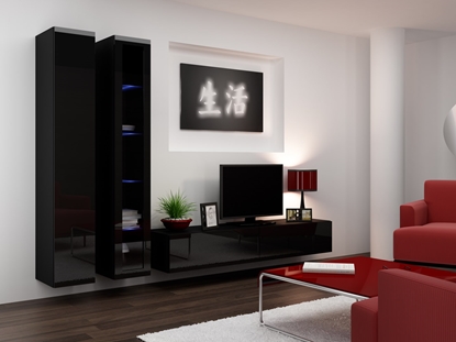Picture of Cama Living room cabinet set VIGO 3 black/black gloss