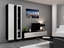 Изображение Cama Living room cabinet set VIGO 3 black/white gloss